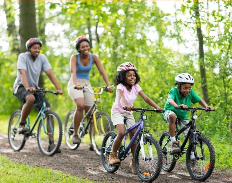 family bike ride