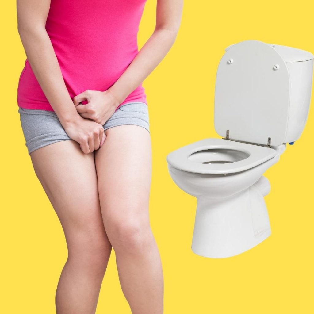 urine urgency belly pain toilet