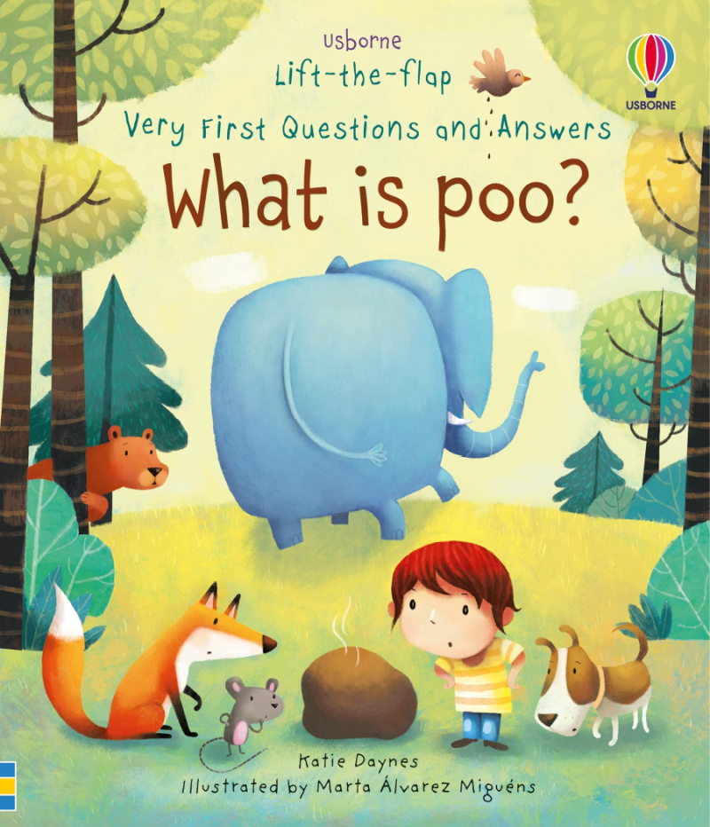 What is Poo? Usborne Life-the-Flap Very First Questions and Answers book about pooping