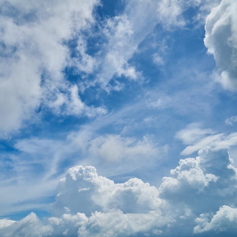 clouds in the sky - cloud watching mindfulness activity for kids