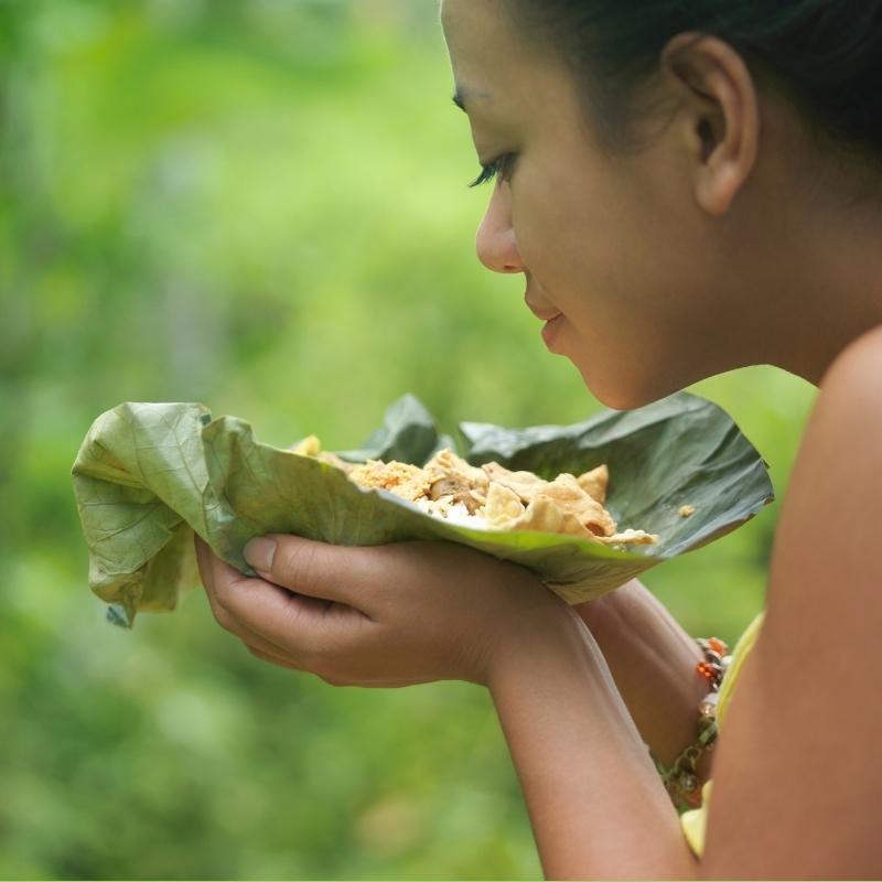 mindfulness activity for kids - smelling delicious food