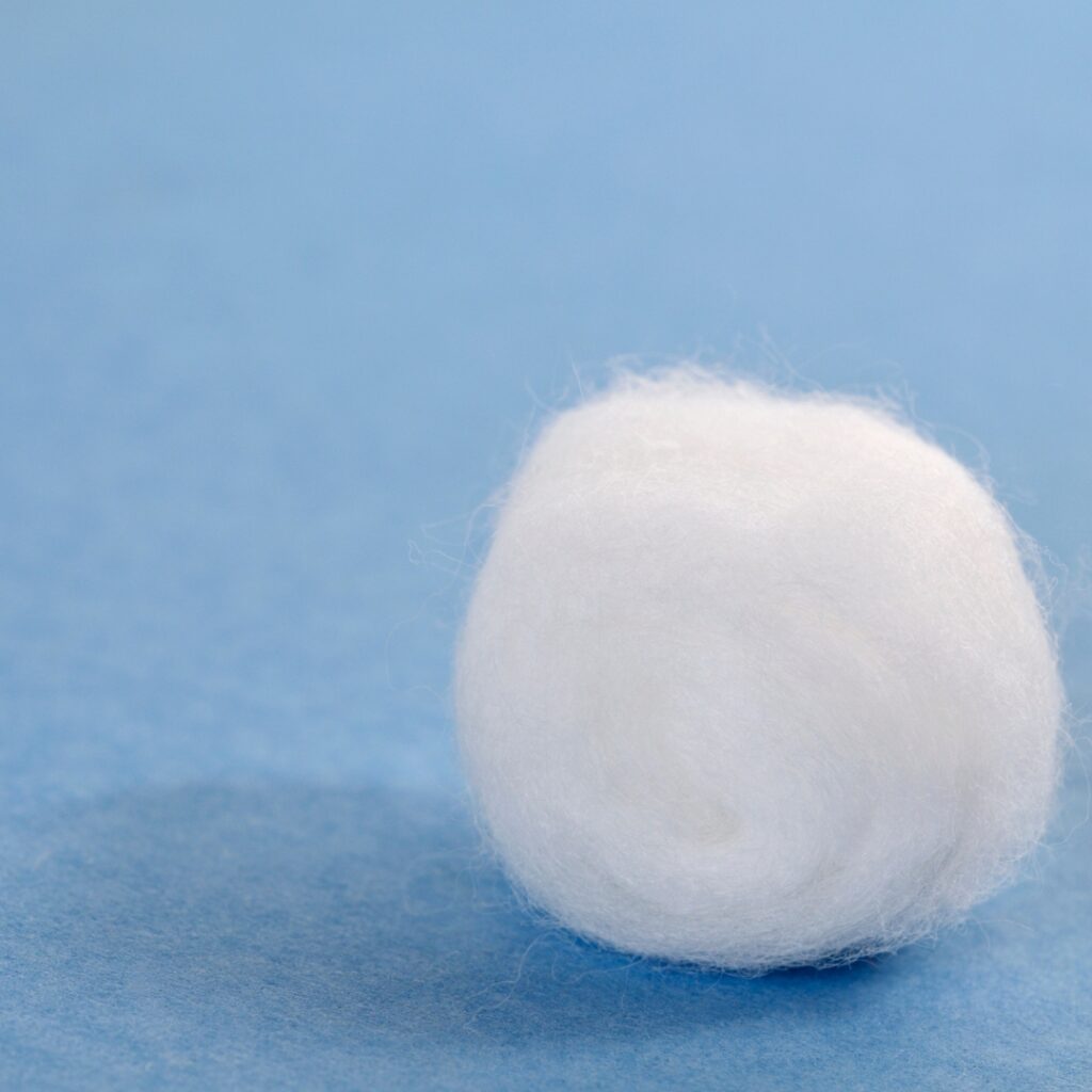 learn how to blow nose by blowing a cotton ball with the nose