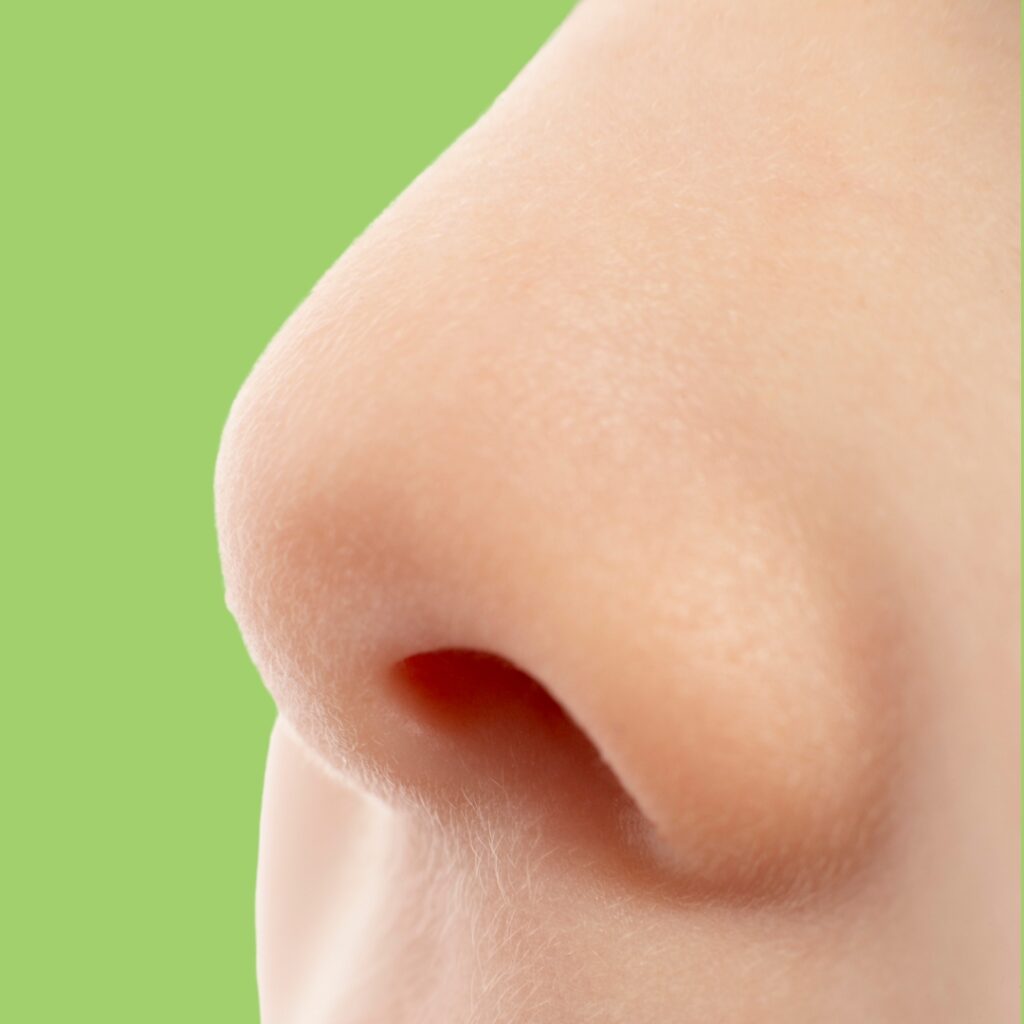 practice blowing air through nose