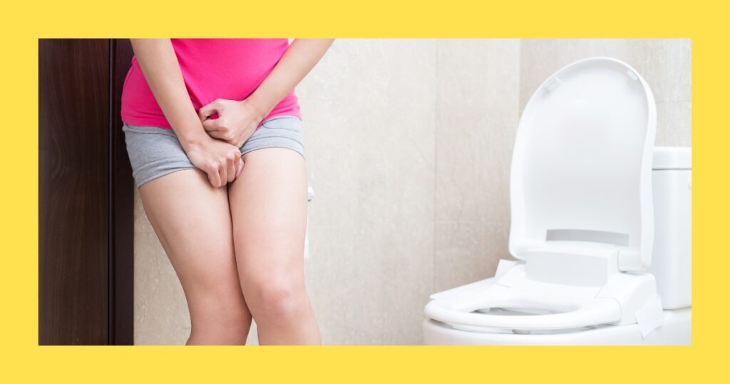 bathroom urgency and discomfort from holding in pee