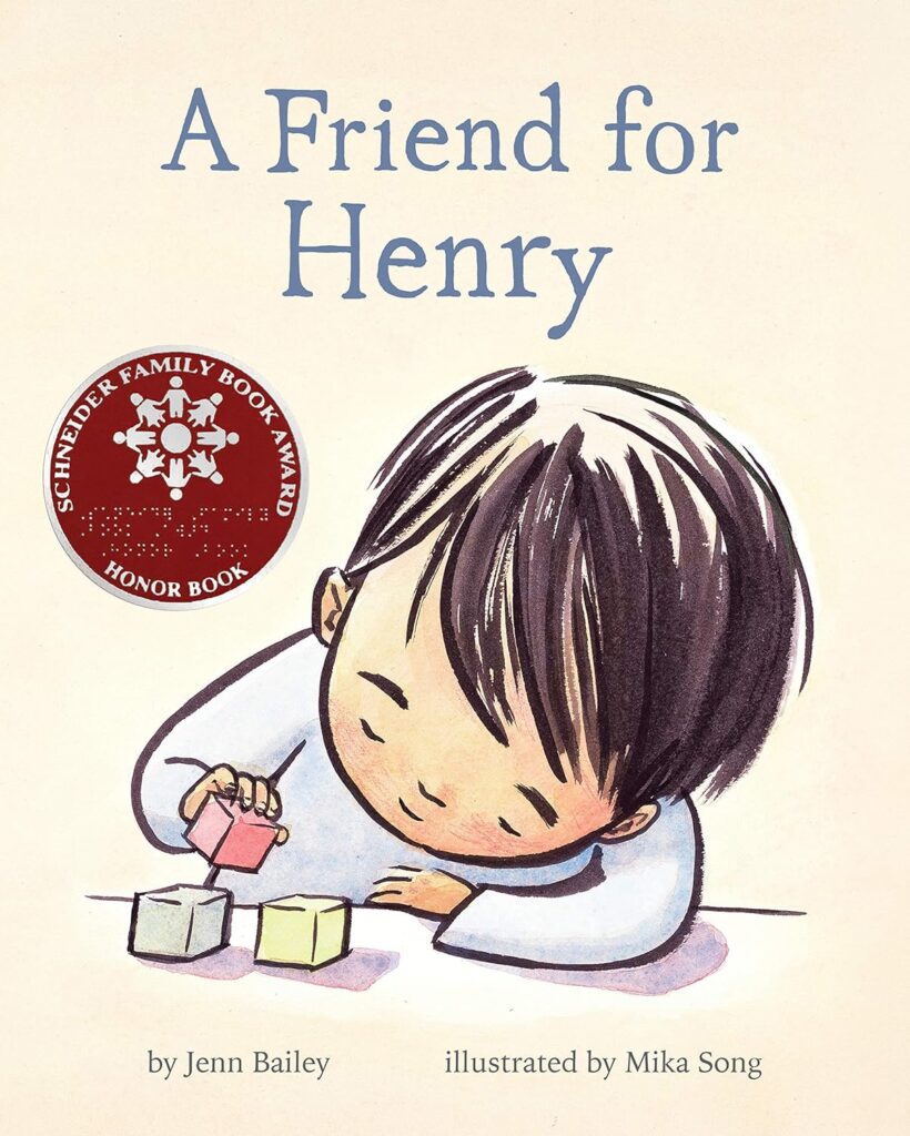 A Friend for Henry story about an autistic child making friends